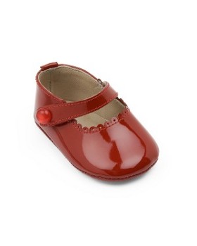 Elephantito Baby Girls Red Patent Mary Jane Shoes