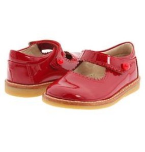 Elephantito Girls Red Patent Mary Jane Shoes