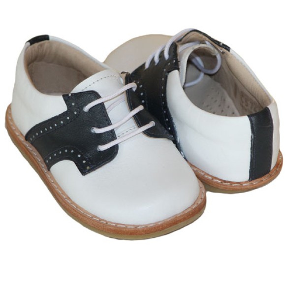Elephantito Boys Navy White Saddle Shoes 