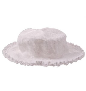 Young Colors Hand Crocheted White Hat